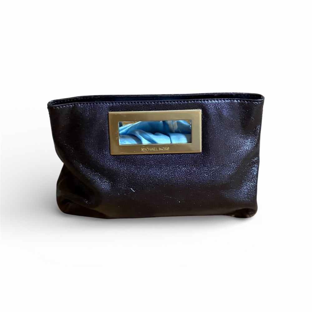 Michael Kors Shimmering Black Clutch